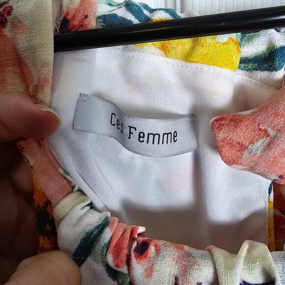 Ces Femme Summer Dress-White-Women's Sm - Picture 4 of 8